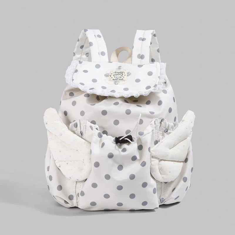 Angel Wings Polka Dot Backpack