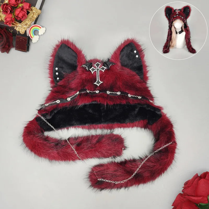 Faux Fur Cat Ear Hat