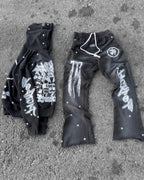 Graphic Print Tracksuit Set