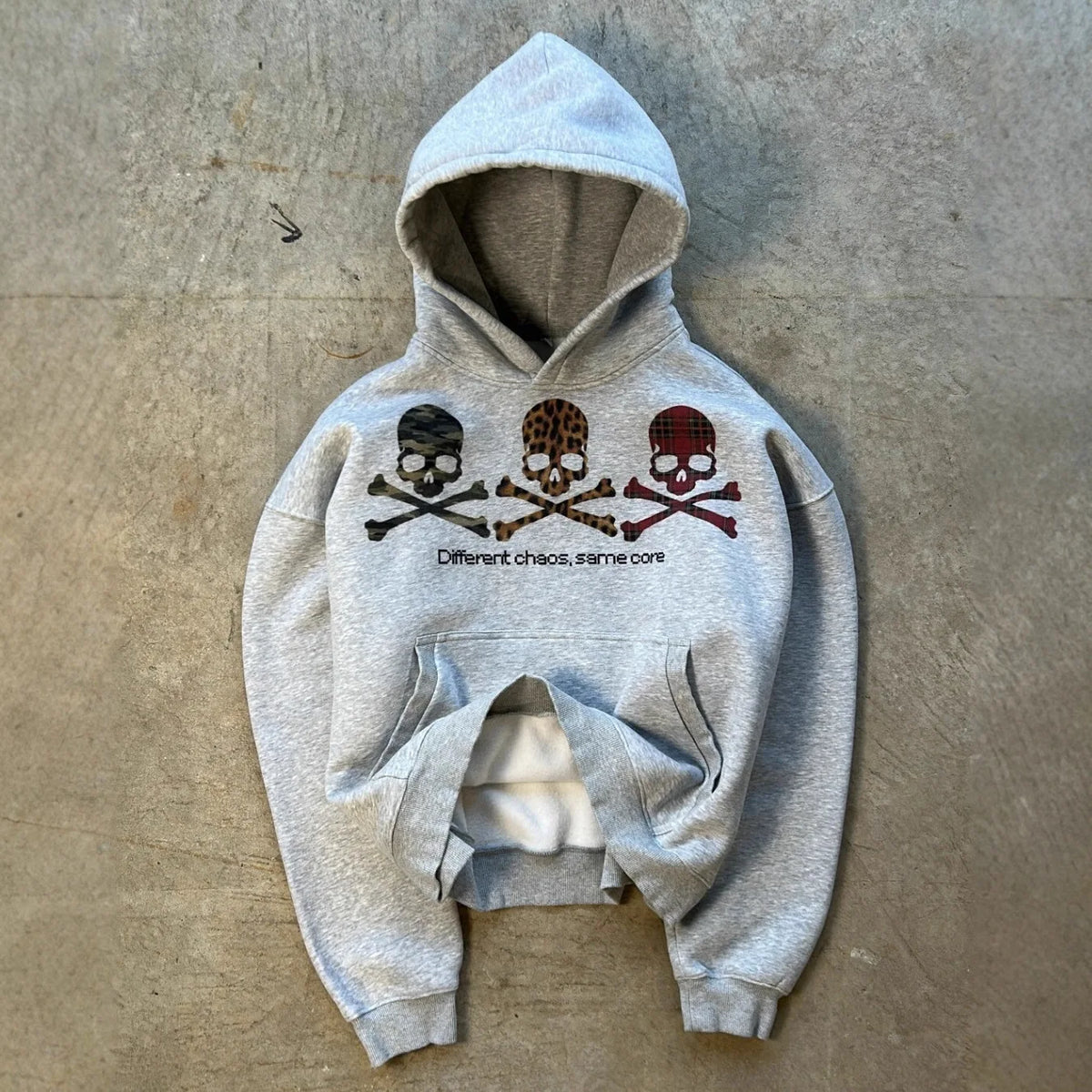 Skull Print Hoodie