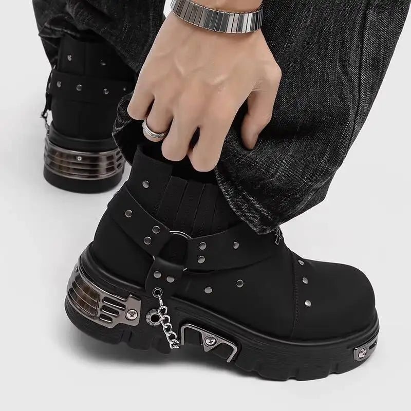 Gothic Platform Chelsea Boots