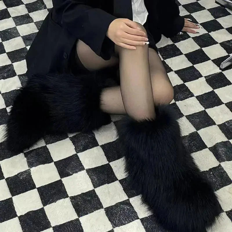 Fluffy Faux Fur Winter Boots