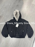 Faux Fur Lined Hooded Coat