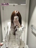 Faux Fur Ear Cropped Hoodie