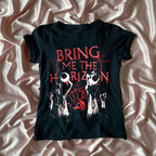 Gothic Letter Print Tee