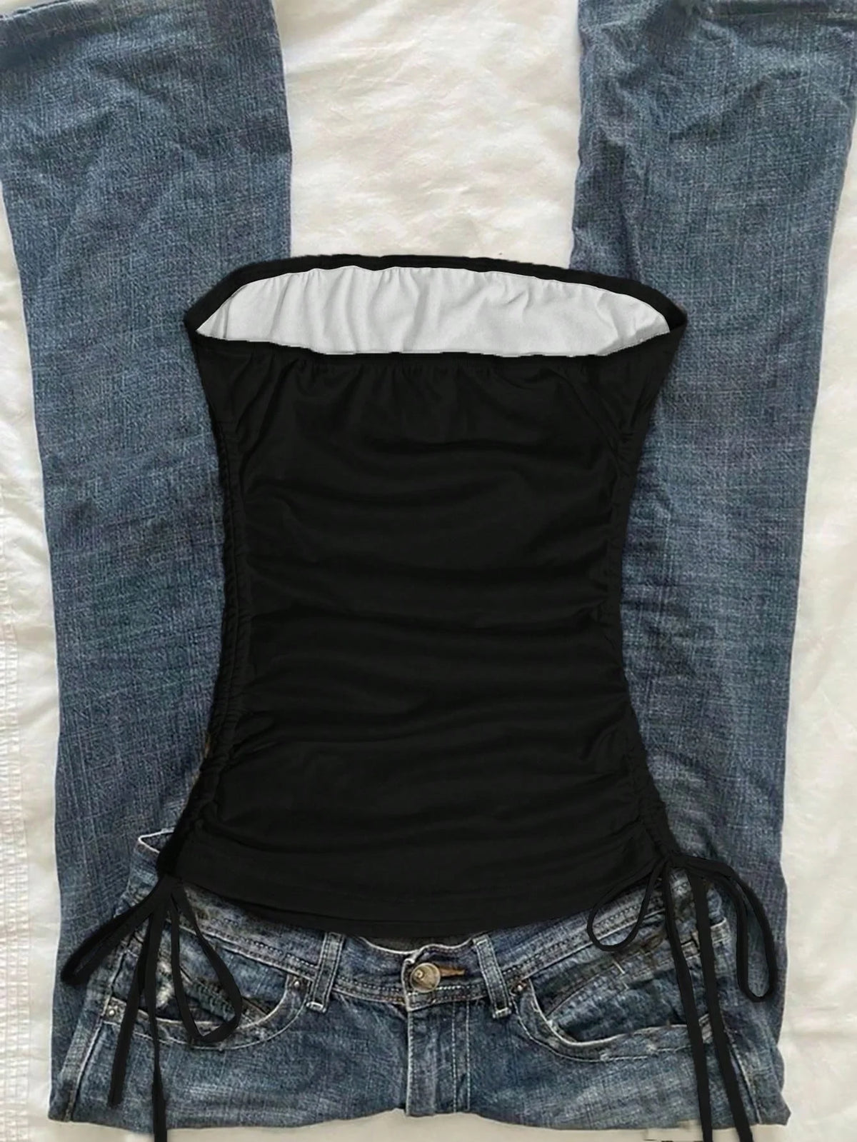 Drawstring Backless Corset