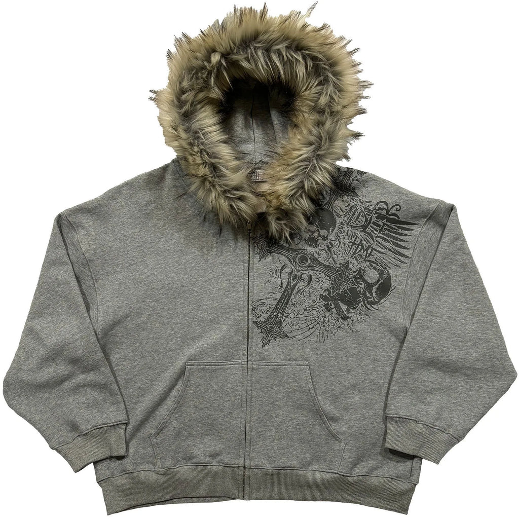 Faux Fur Hooded Jacket