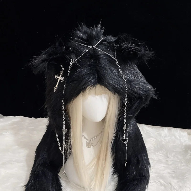Faux Fur Cat Ear Hat