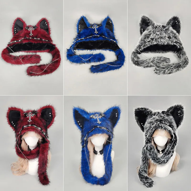 Faux Fur Cat Ear Hat