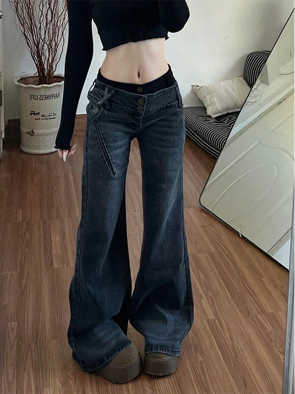 Patchwork Flare Jeans