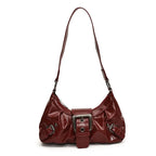 Pleated Hobo Shoulder Bag