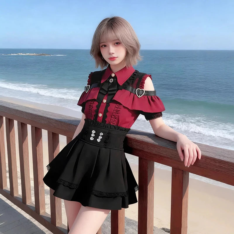 JK Uniform Skirt Set