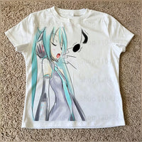 Anime Print Crop Tee
