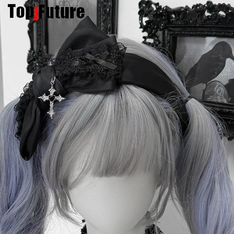 Gothic Lace Hair Bow