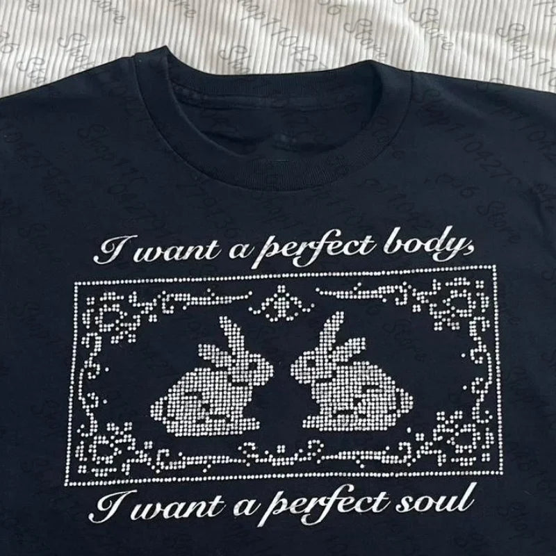 Gothic Rabbit Print Tee