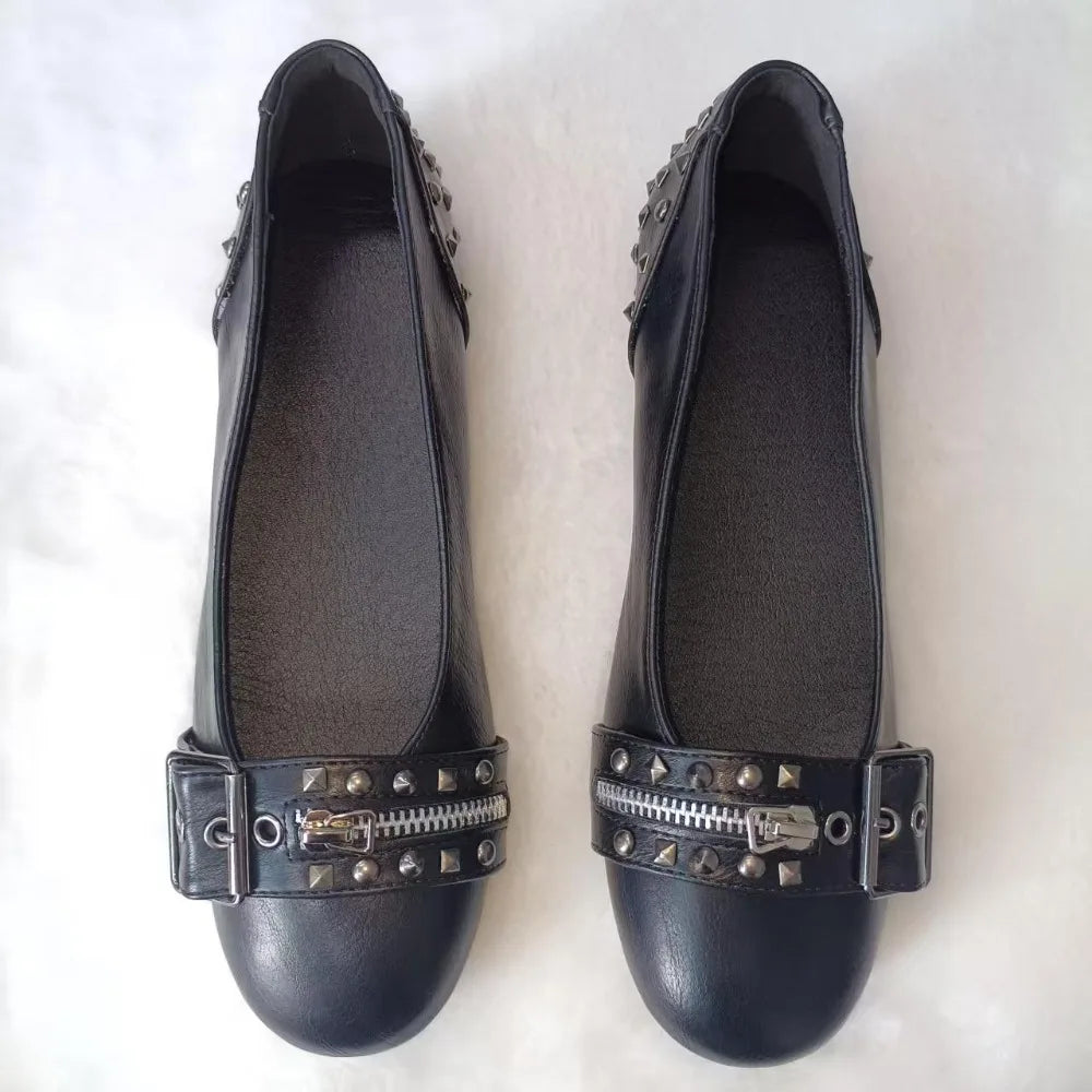 Studded Ballet Flats