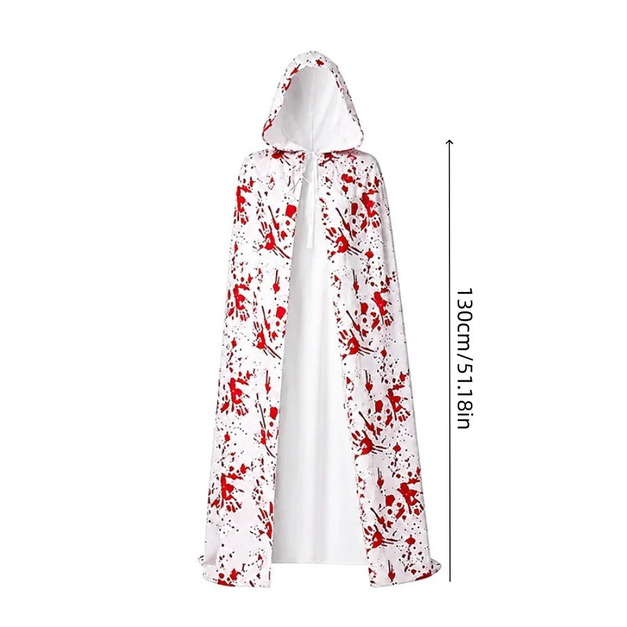 Blood Splatter Hooded Cloak