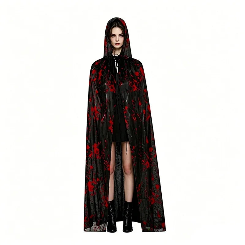 Blood Splatter Hooded Cloak
