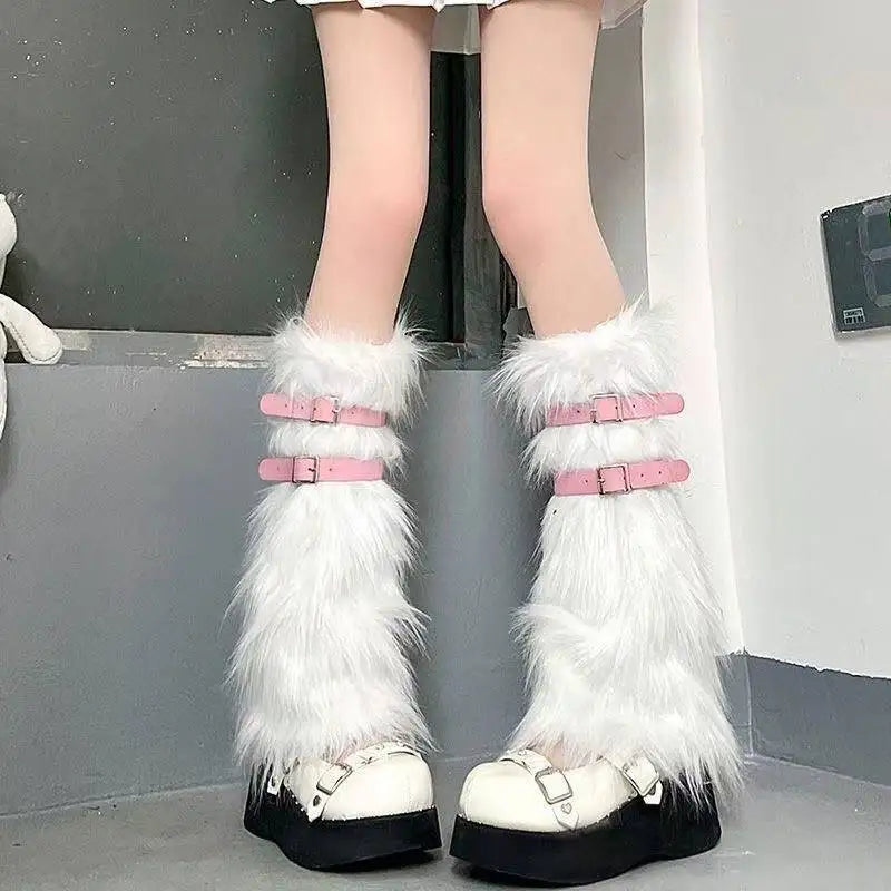 Faux Fur Leg Warmers