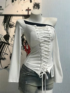 Lace-Up Corset Top