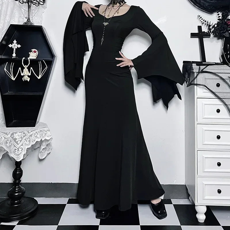 Batwing Dress Black