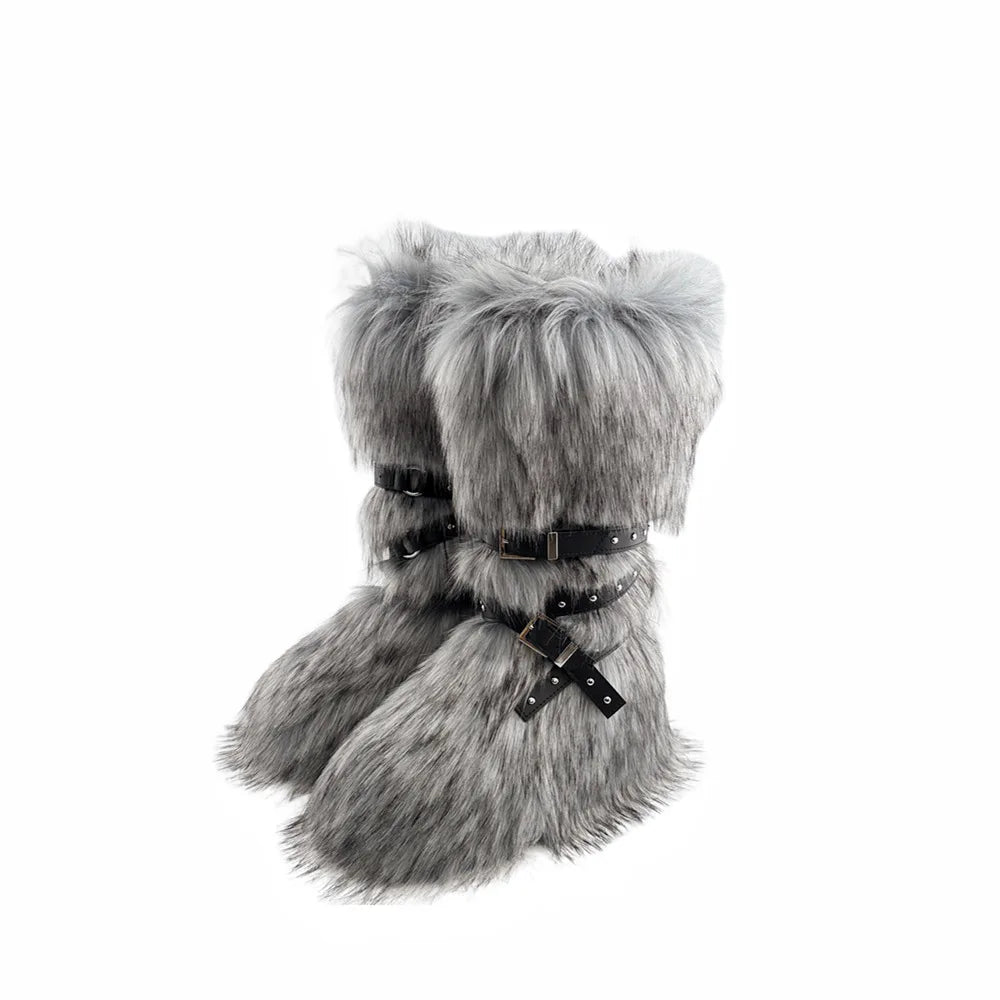 Faux Fur Snow Boots
