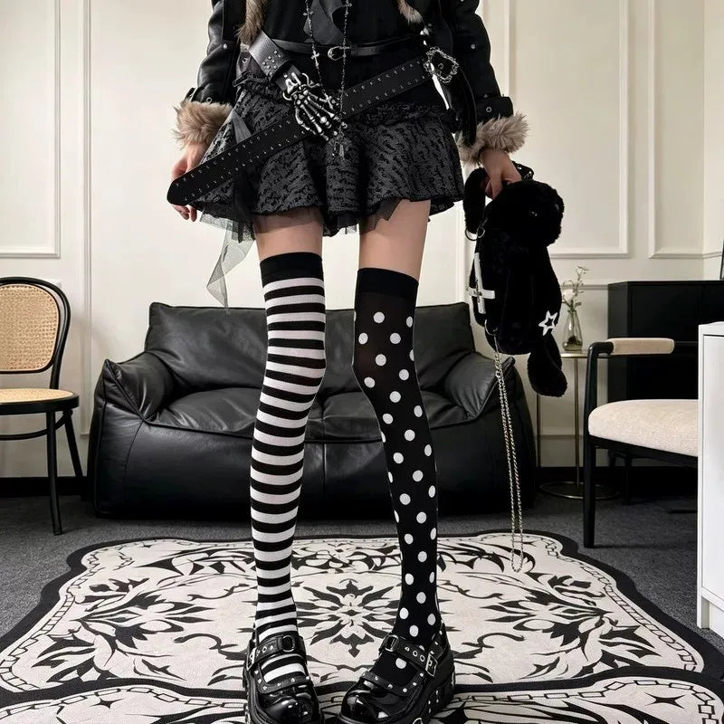 Mismatched Striped Socks