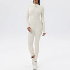 Graphic Print Zip-Up Jumpsuit