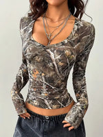 Tree Branch Print Top