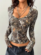 Tree Branch Print Top
