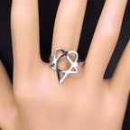 Heartagram Ring
