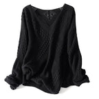 Hollow-Out Knit Sweater