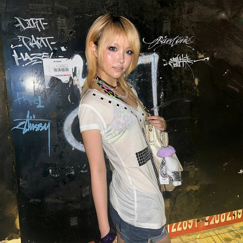 Cross Print T-Shirt
