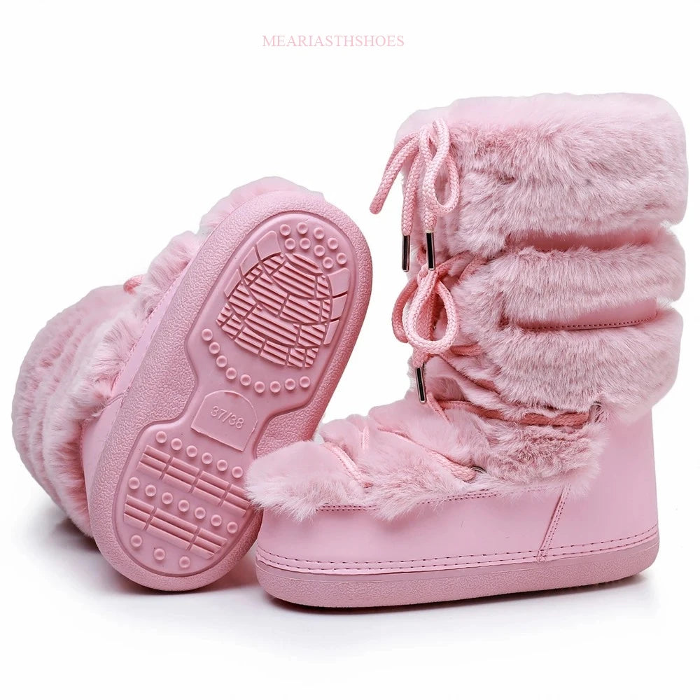 Faux Fur Snow Boots