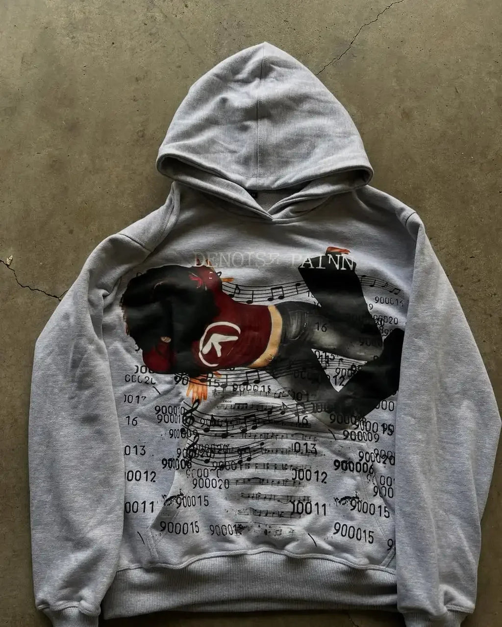 Cross Print Hoodie