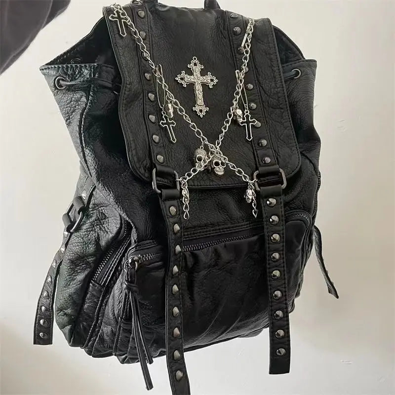 Cross Rivet Backpack