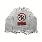 Cigarette Print Gothic Sweatshirt