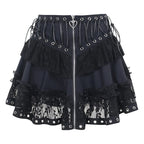 Gothic Skater Punk Wasit Skirt