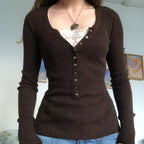 Knitted Babydoll Sweater