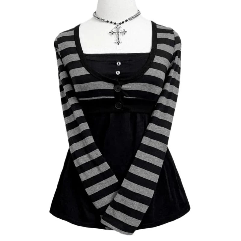 Striped Off-Shoulder Top
