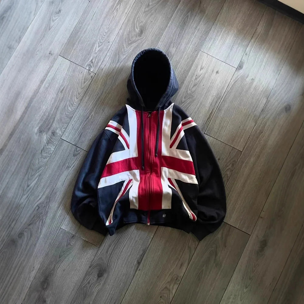 Union Jack Zip-Up Hoodie
