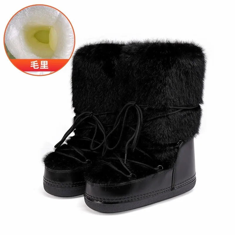 Faux Fur Snow Boots
