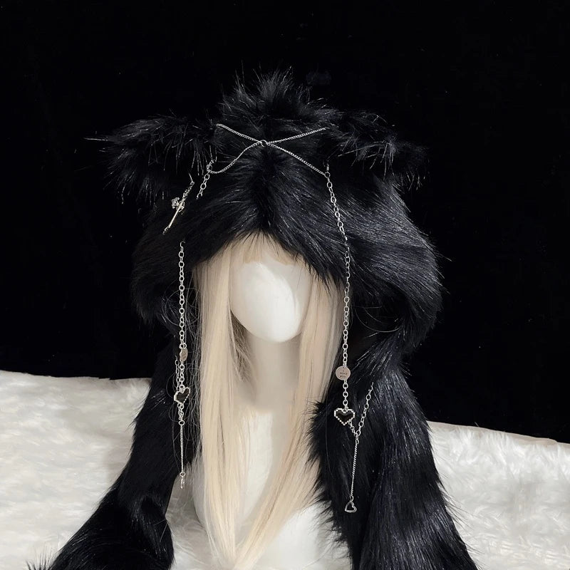 Faux Fur Cat Ear Hat