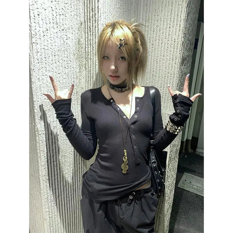 Gothic Lace Long Sleeve Top