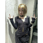 Gothic Lace Long Sleeve Top