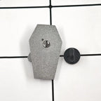 Coffin Enamel Pin