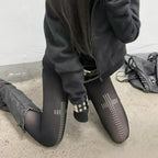 Rhinestone Cross Tights