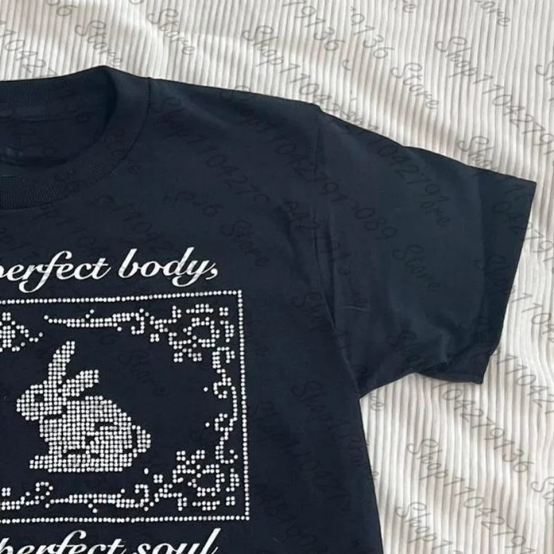 Gothic Rabbit Print Tee