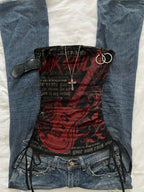 Drawstring Backless Corset