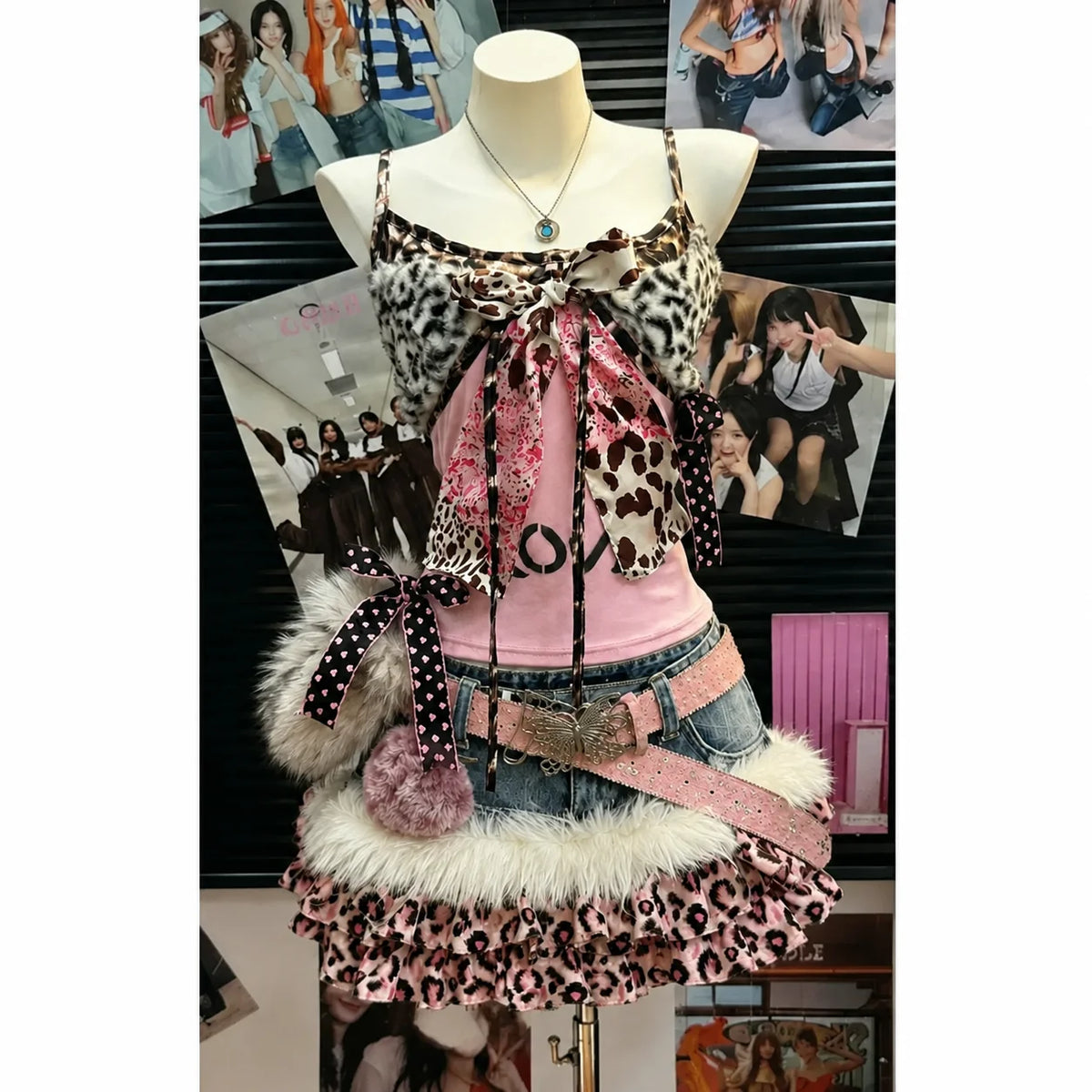 Leopard Print Two-Piece Set